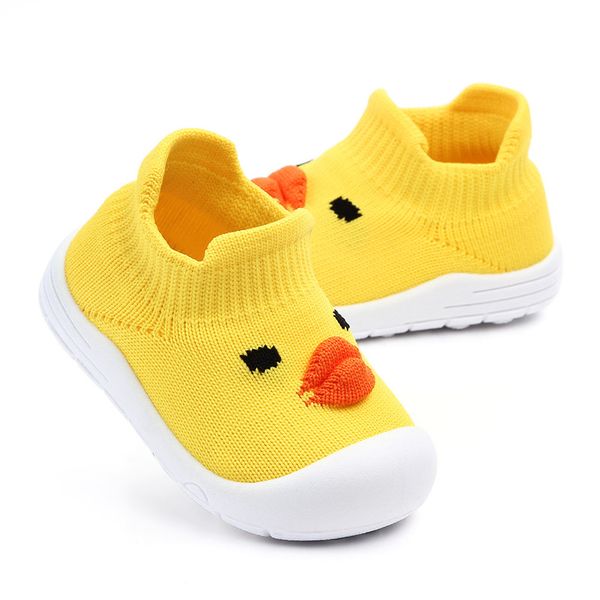 

2019 NEW Baby Shoes Girls Boys Cartoon Duck Mesh Shoes Toddler Infant Kids Soft Sole Sport Shoes Sneakers for Kids Yellow Blue