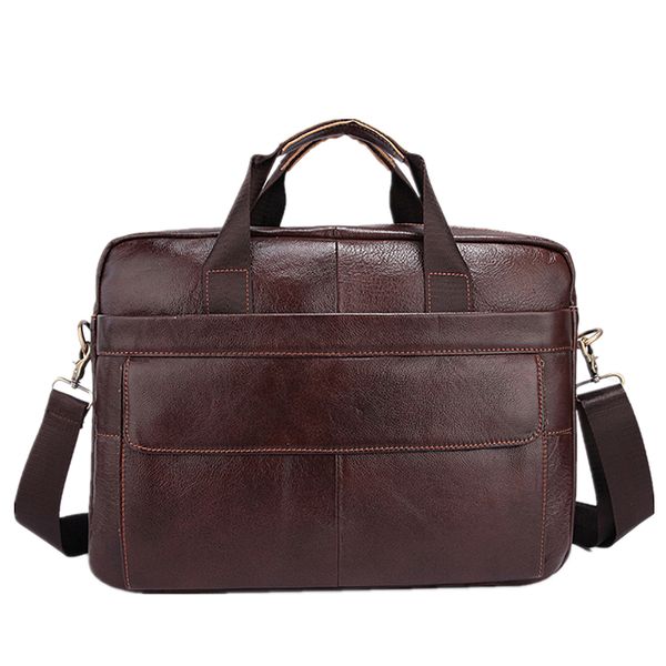 

genuine cowhide leather business men briefcase lapbags men's travel bag portfolio men shoulder bag man handbag