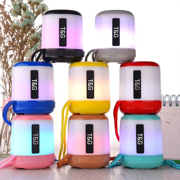 

tg155 waterproof tg156 colorful led light lamp bluetooth speaker hands mic support tf card fm outdoor subwoofer