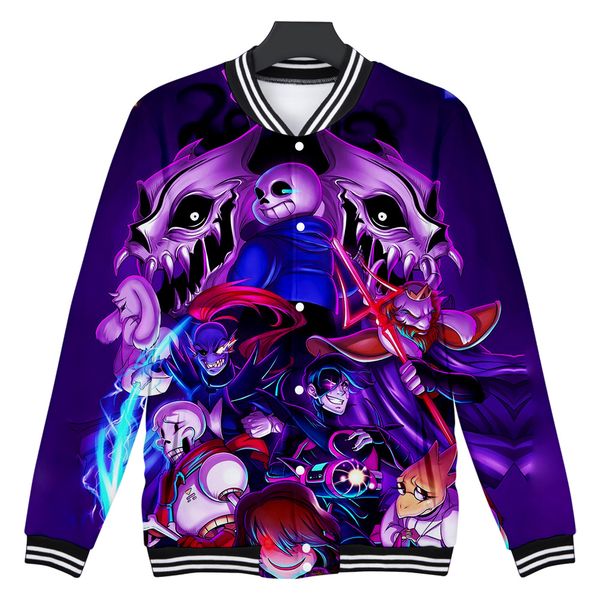 

frdun undertale game 3d printed cool baseball jacket men/women winter casual fashion comfortable outerwear baseball jacket, Black;brown