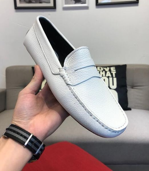 

[orignal box] luxury new t0d mens winter loafers drive walk dress cow leather shoes size 38-45, Black