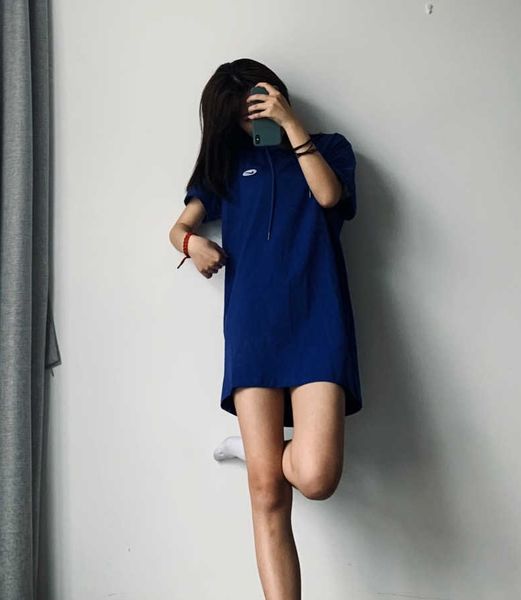 

2020 fashion summer womens designer dresses luxury 2020 new women printed shirt dresses casual brand l0g0 skirt 3 colors size -2xl yf204151, Black;pink