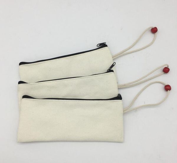 

10pcs women canvas blank diy plain zipper coin purse with wooden bean, Red;black