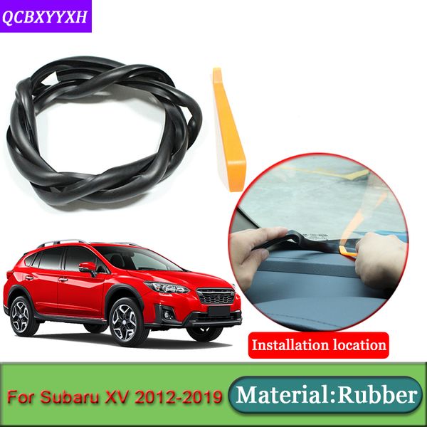 

car-styling fit for xv 2012-2019 anti-noise soundproof dustproof car dashboard windshield sealing strips auto accessories