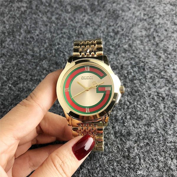 

2020 latest wristwatches mens women high qulity gucci watches wristwatch luxury fashion gold stainless steel business watch123, Slivery;brown