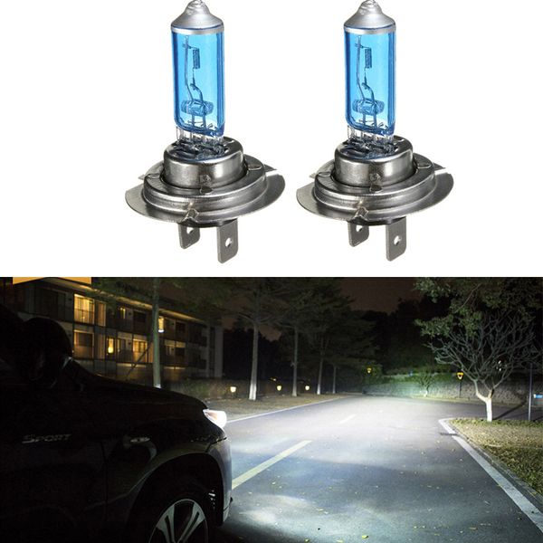 

1pc h7 12v 55w halogen car light bulb lamp bulbs 6000k car styling headlight fog light driving lamp white