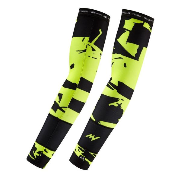 

lycra fabric cycling arm warmers basketball sleeve running arm sleeves bicycle warmers camping summer sports safety, Black