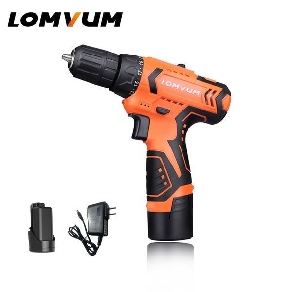 

lomvum 12v 16v 24v 2 speed electric screwdriver set drill carry box 1 speed mini electric cordless drills battery power tools