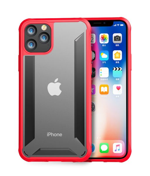 

for iphone 11 11pro 11pro max xs max xs xr x 8 7 plus case hard pc+tpu ultra thin transparent hard cover