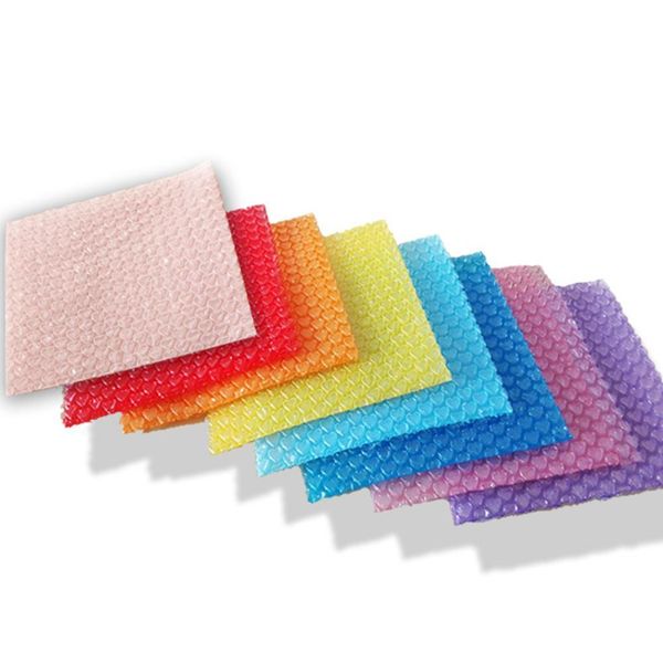 

50pcs new heart-shaped bubble bags inflatable bag foam wrap 10*10cm for foam packing material gift halloween decoration supplies