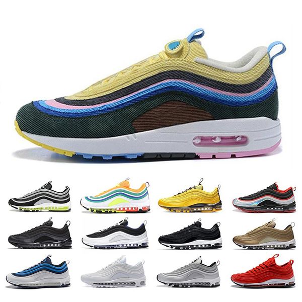 

2019 New Air Laser Fuchsia South Beach Sean Wotherspoon Mens Running Shoes Red Leopard Womens Designer Sneakers Sports Trainers 36-46