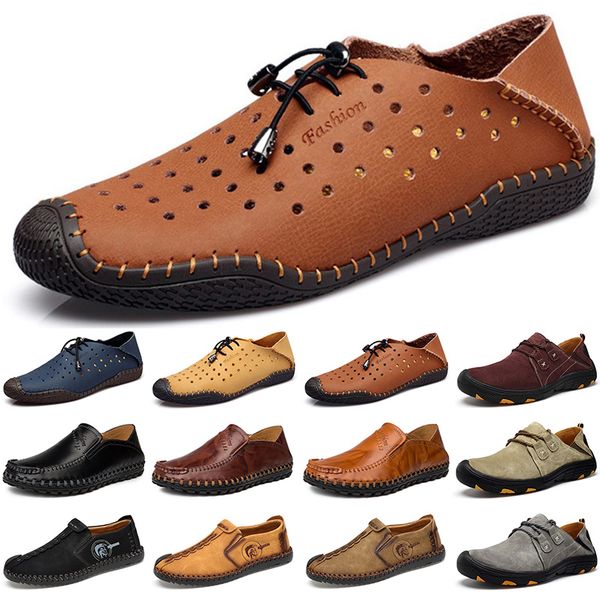 

new designer luxury men casual shoes black loafers flat suede leather slip on fashion breathable mens trainers sneakers size 38-45 color21