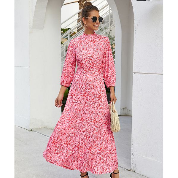 

2019 new autumn and winter explosion models independent of the amazon women in europe and america put on a large skirt, Black;gray