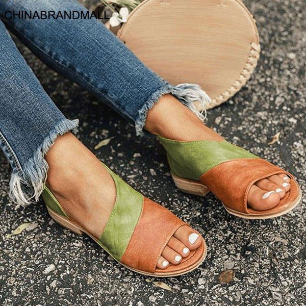

women sandals summer shoes fashion casual rome peep toe low heels leopard square heel shoes sandals zomerschoenen sdc45, Black
