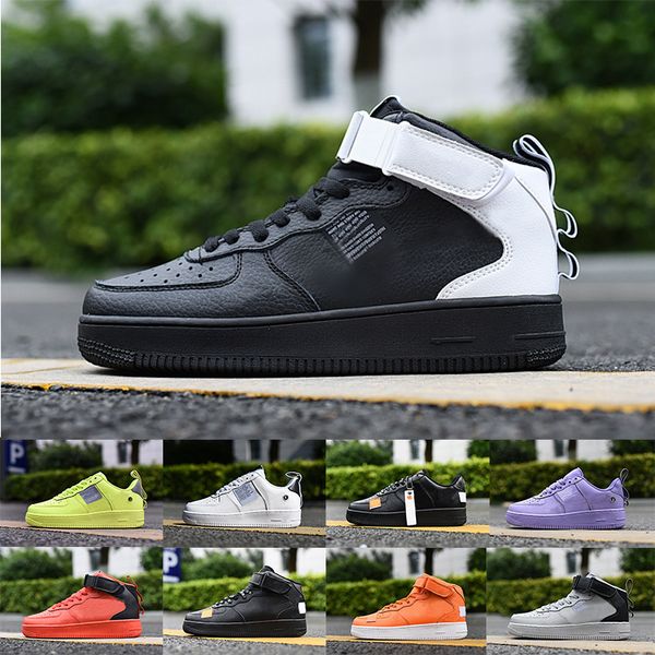 

Wholesale Just Doit Mens Running Shoes Women Sneakers 1 07 LV8 Utility Brand Sports Skateboard FORCES One Sports Orange Designer Sneakers