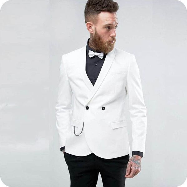 

белые костюмы для мужчин свадебного смокинга жениха gentle man wear groomsmen наряды terno masculno тонкого человек эпикировка 2piece люди b, Black;gray