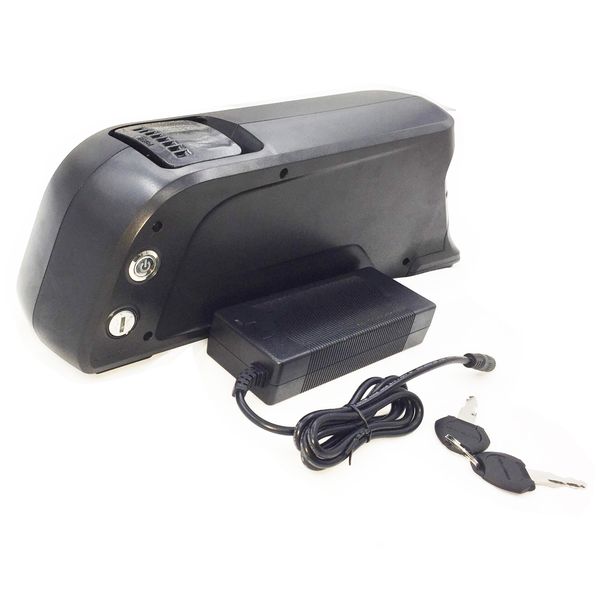 

eu us no tax shark style ebike battery pack 36v 10.4ah 11.6ah 13ah 14ah 15ah 16ah 17ah use brand cells power cells with 2a charger