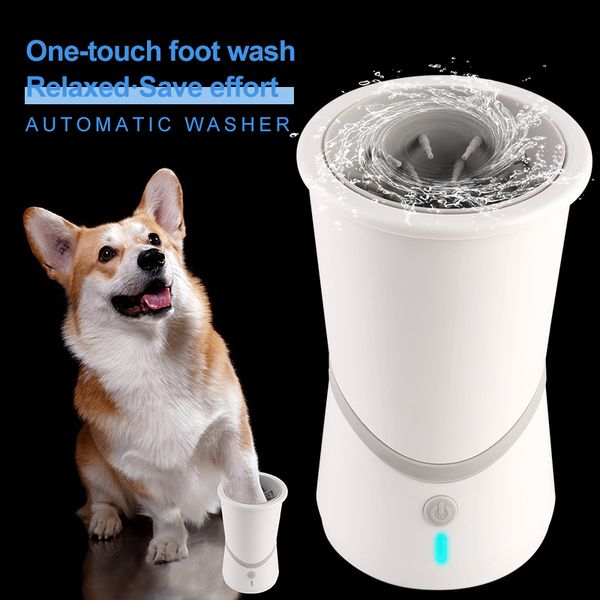 

dog cleaner cup intelligent full automatic pet foot washer cup clean brush quickly wash dirty cat foot cleaning bucket