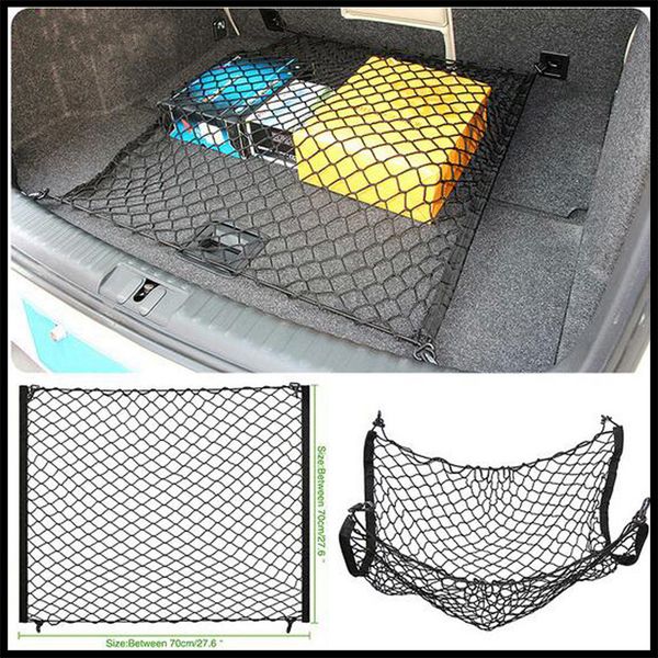 

car mesh elastic nylon back cargo trunk storage luggage net for 530li 335i 750i 330i 325i 320si 630i x6 m6 640i 640d