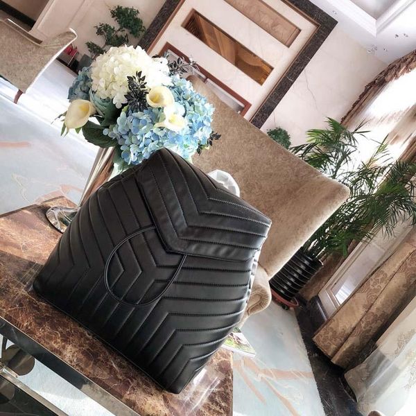 

2018 fashion backpack women designer luxury backpack shoulder travel bag shopping bag y v lattice schoolbag leather small backpack women