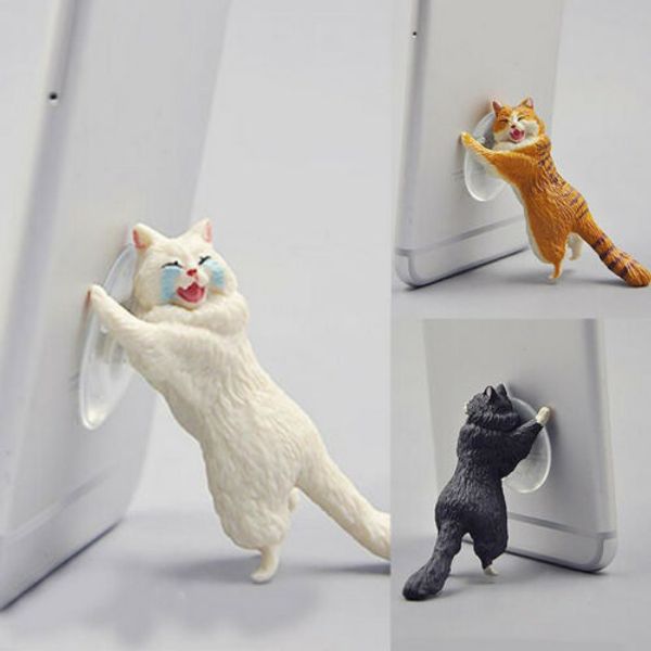 

смешные cute cat животных lift up мобильный телефон владельца поддержка кронштейны стенд кронштейн