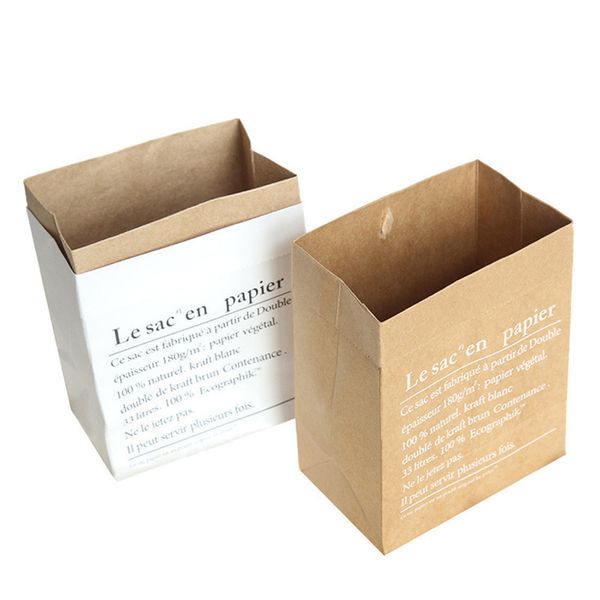 

1pcs cute folding storage bag kraft paper laundry bag baby kids toys fruit flower storage bags organizer gift bags #3j17