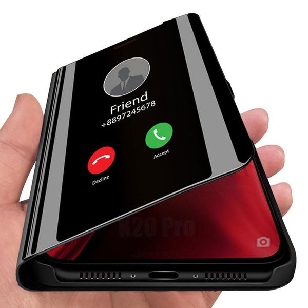 

flip standing case for xiaomi mi 9t pro 8 se a2 lite max 3 mix 3 2 pocophone f1 redmi note 8 7 6 pro k20 pro mirror leather case