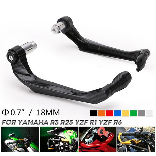 

motorcycle handlebar brake cnc aluminum clutch levers protector guard for yamaha r3 r25 yzf r1 yzf r6 handle bar moto parts bike