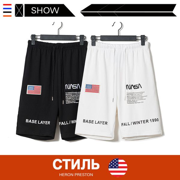 

Mens 2019 Luxury Designer Clothes Euramerican Popular Logo HERON PRESTON Casual Shorts Fashion Hipster Hip-hop Sports Shorts Men