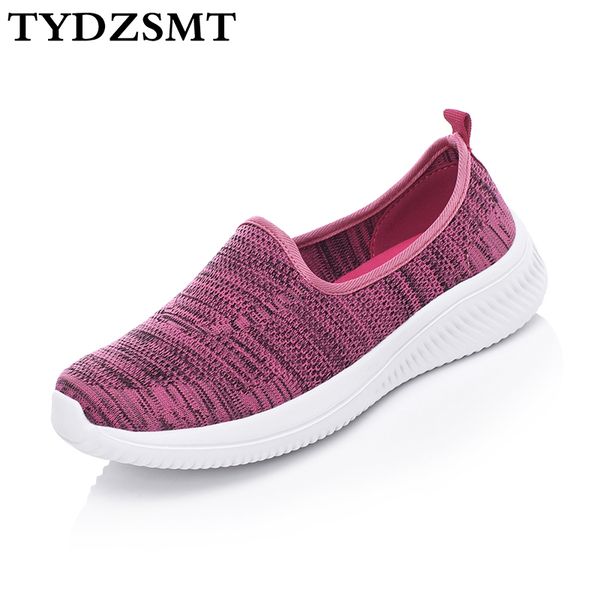 

tydzsmt women flats loafers ladies slip-on round toe sneakers female platform casual shoes woman breathable shoes espadrilles, Black