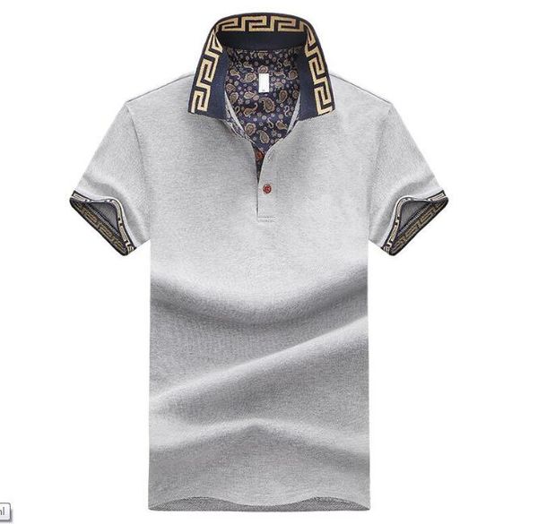 

handsome men summer polo shirt men fresh breathable simple fashion short sleeve t-shirt men button short t-shirt, White;black