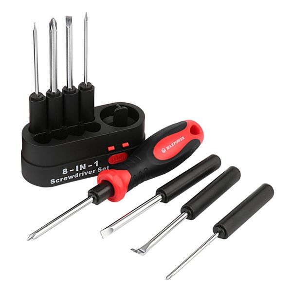 

8 in 10 magnetic precision screwdriver set multi-purpose diy hand tool kit torx flat y u-shape insulated screwdriver