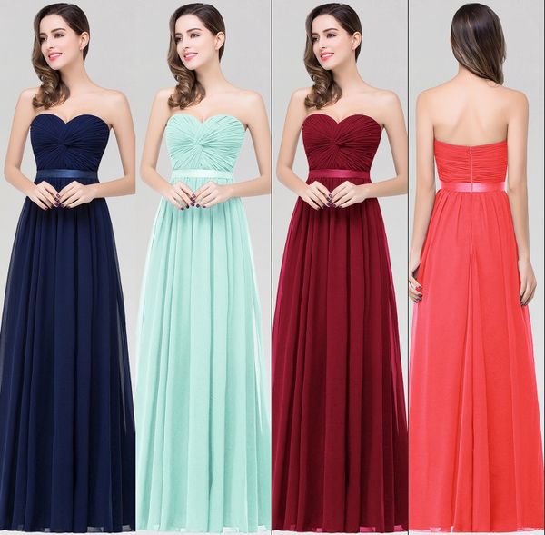 

дешевые высокого качества шифоновые платья невесты sweetheat шеи длинный горничной честь платье пром платье real image бич cps263 платье, White;pink