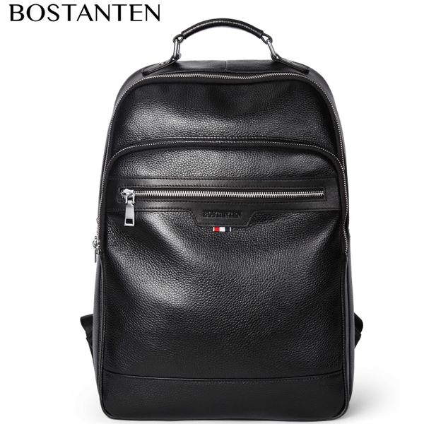 

новый большой рюкзак для путешествий подростков школа книга сумки из натуральной кожи коровьей мужской досуг сумки мужчина ноутбук 14" рюкза