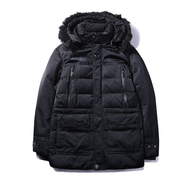 

men winter warm thick padding overcoat warm wholdeale windproof jacket, Tan;black