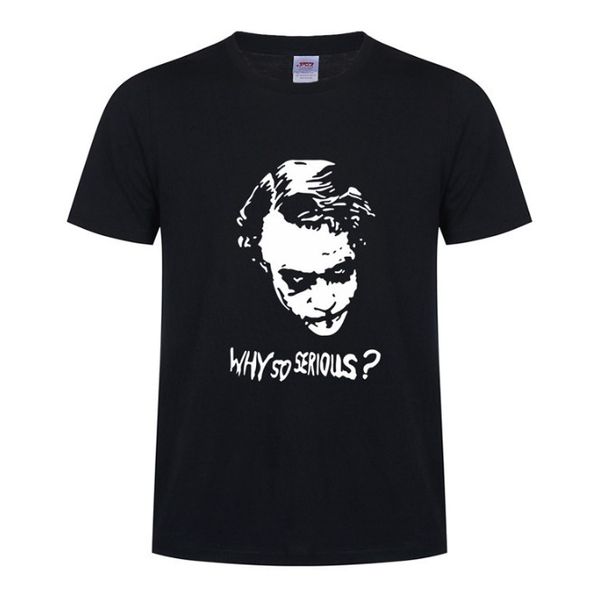 

Mens Tshirt Summer New Style Why so Serious Letter Printing Round Neck Short Sleeve Tee for Male Asian Size S-3XL