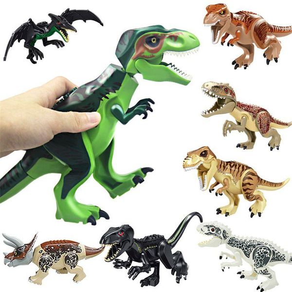 

динозавѬ Ѭоиелне блоки 3d боѬки abs плаик dunosaur миниаѬне игђѬки opp ђпако