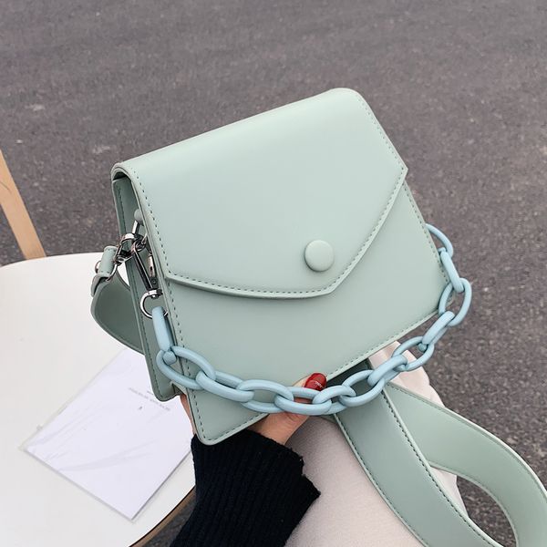

cool casual college style lady bag 2020 spring and summer new style versatile shoulder acrylic chain bag women's