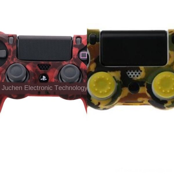 

y00i8 silicone for skin grip 2 protector case + cover caps kit gamepad ps4 controller