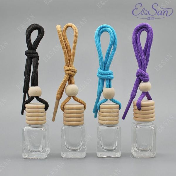 

fm325-5ml small square car pendant perfume glass empty bottle 100pcs lot