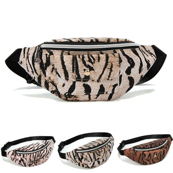 

fashion new women ladies leopard waist pack chest bag belly bum bag zipper adjustable large fashion casual