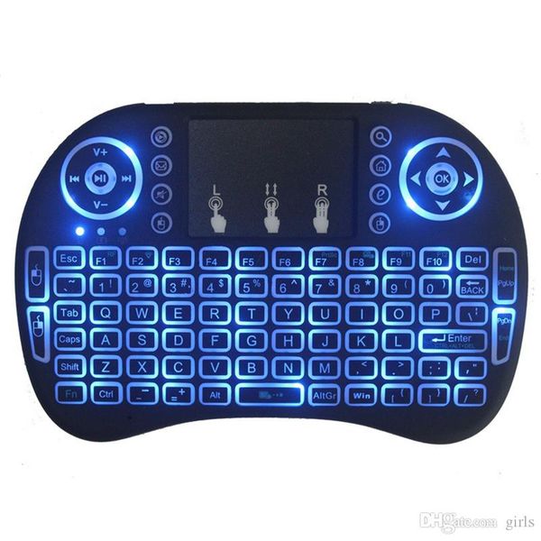 

mini i8 wireless keyboard 2.4g english air mouse keyboard remote control touchpad for smart android tv box notebook tablet pc