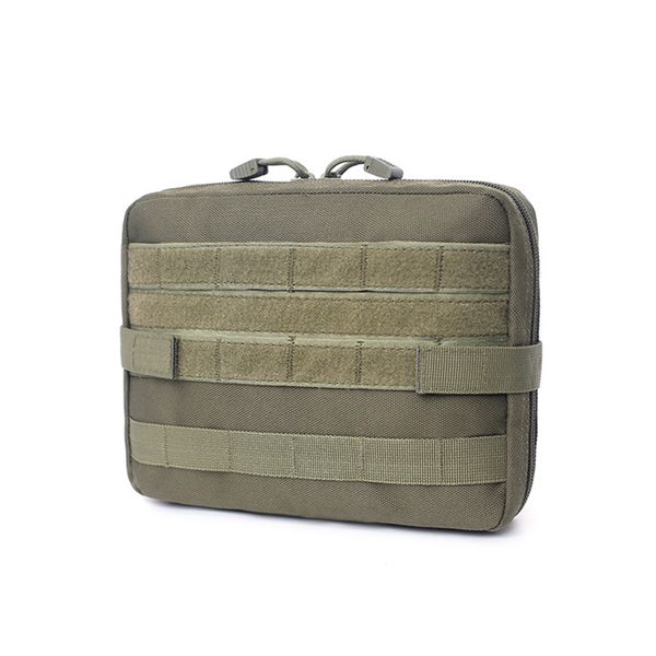 

nylon green tactical pouch large magazine organizer utility phone medic belt bag green