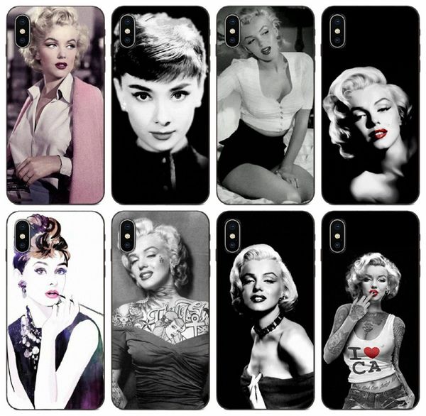 

tongtrade] tattooed marilyn monroe case for iphone 8 7 6s 5s plus 11 pro max x xs samsung j1 s10 huawei p9 plus xiaomi play silicone case