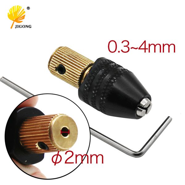 

2.0mm electric motor shaft mini chuck fixture clamp 0.3mm-4mm small to drill bit micro chuck fixing device