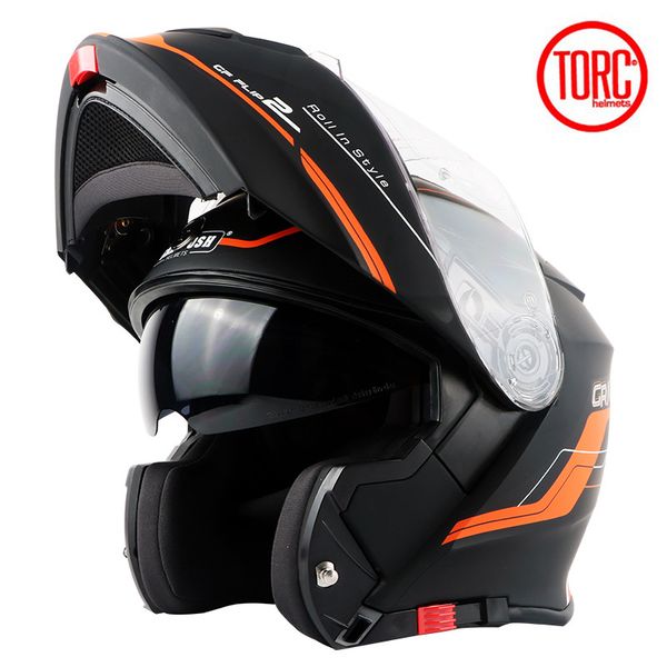 

torc t271 motorcycle helmet flip up helmet motorbike motorcross full face capacete casque para moto ece certification