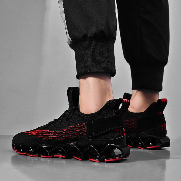 

2019 new outdoor men running for men jogging walking sports shoes high-quality lace-up athietic breathable blade sneakers