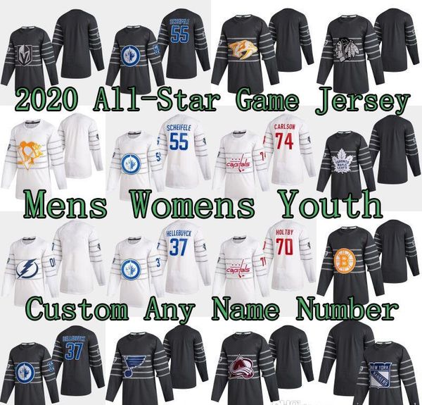 

2020 all-star game jersey braden holtby john carlso connor hellebuyck mark scheifele vegas golden knights colorado avalanche st. louis blues, Black;red