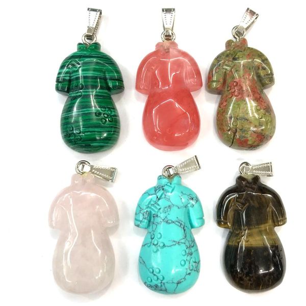 

natural stone pendants crystal agates necklace pendant for jewelry making good quality size 22mmx40mm, Black