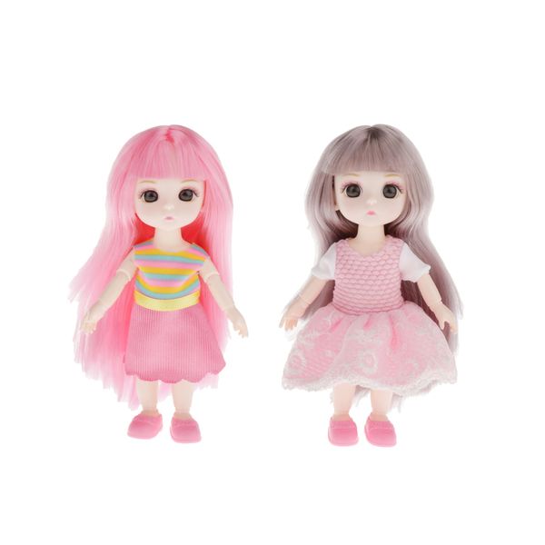 

2pcs мода для волос и обувь 13 шарнирная кукла diy платье игрушки